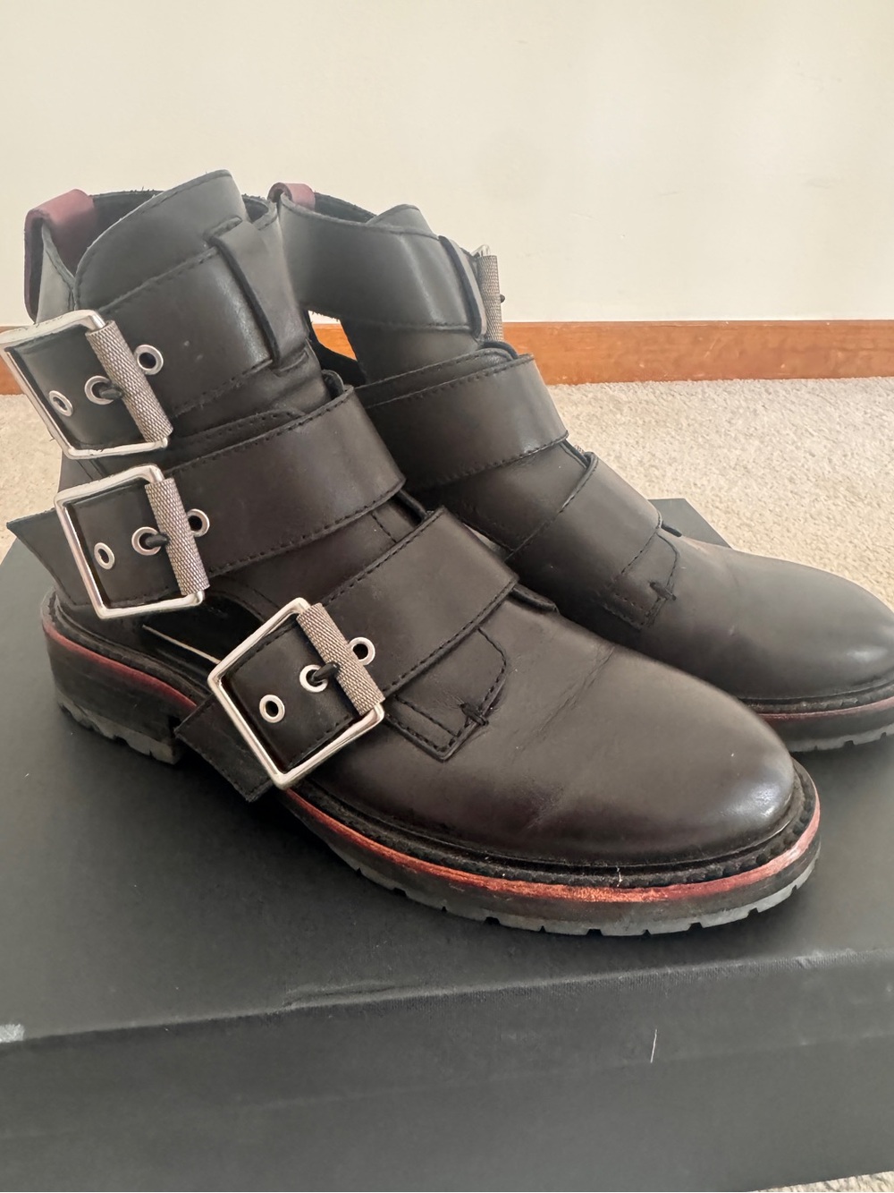 Rag & Bone Cannon Leather Moto Boot